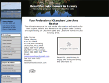 Tablet Screenshot of lakehomeswisconsin.com